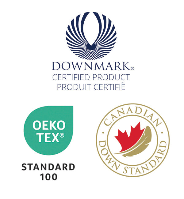 Certifications DOWNMARK et norme canadienne du duvet