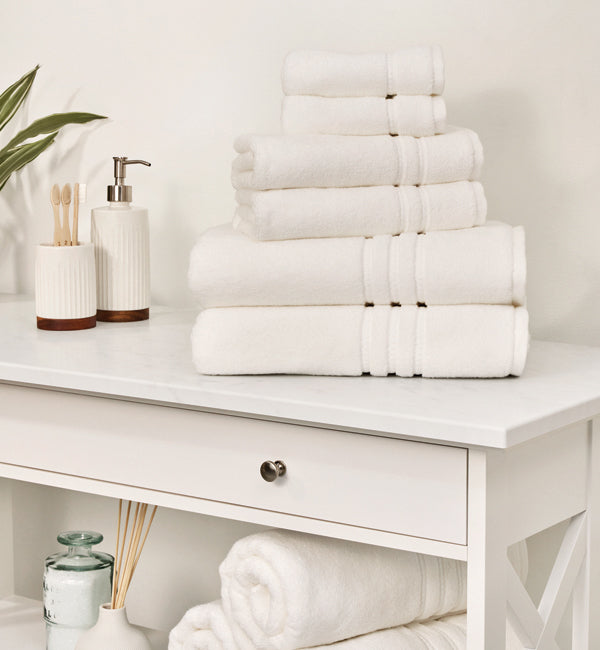 Serviettes Portofino Cuddle Down — coton zero twist premium